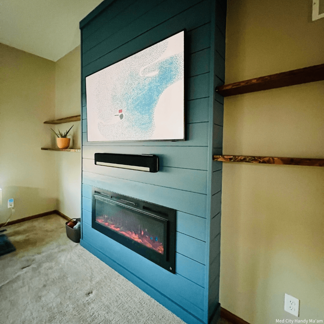 Touchstone Sideline Steel electric fireplace