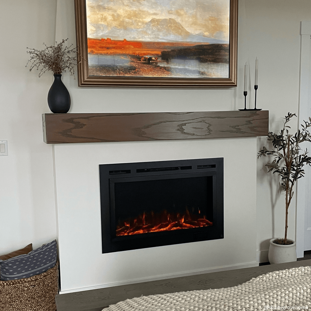 Touchstone Forte Steel 40-Inch electric fireplace, product view