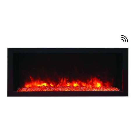 Amantii Panorama XS 40-Inch Built-in Indoor /Outdoor Smart Electric Fireplace (BI‐40‐XTRASLIM)
