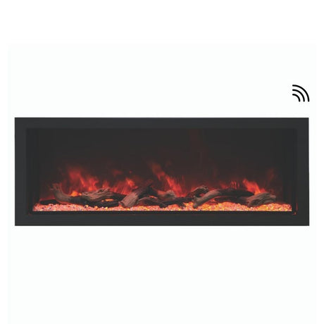 Amantii Panorama XT 60-Inch IndoorOutdoor Smart Electric Fireplace (BI-60-DEEP-XT)