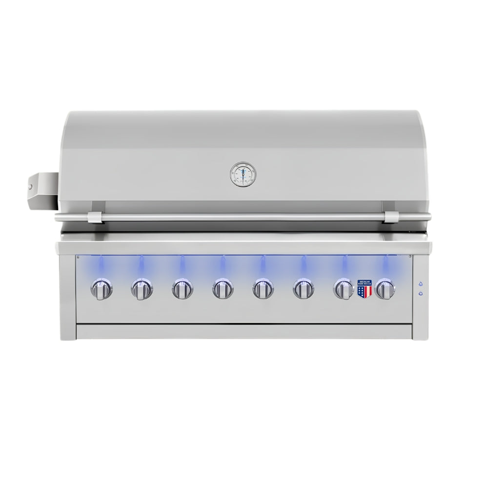 American Made Grills Ovation Hybrid 54-Inch Built-In Multi-Fuel Outdoor Grill