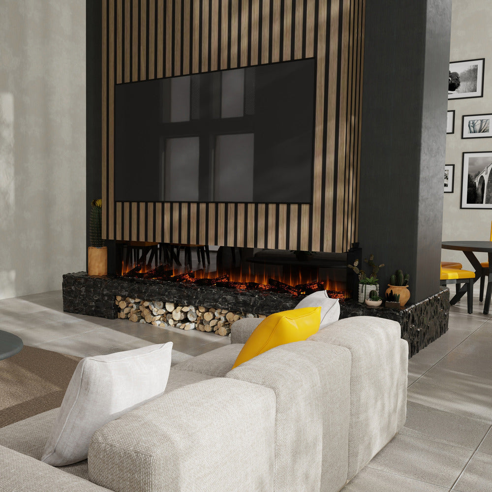 Dimplex Ignite Ultra 100-Inch Linear Electric Fireplace in Restaurant