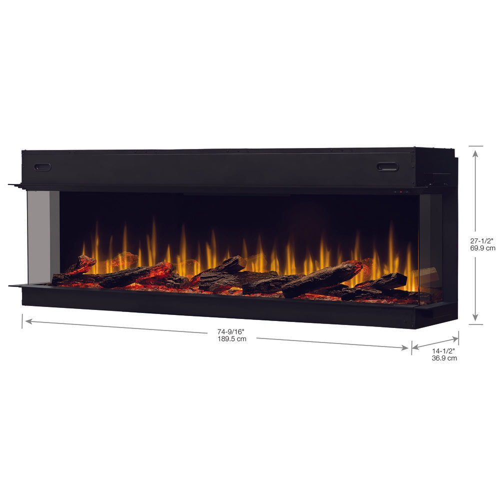 Dimplex Ignite Ultra 74-Inch Linear Electric Fireplace Specs