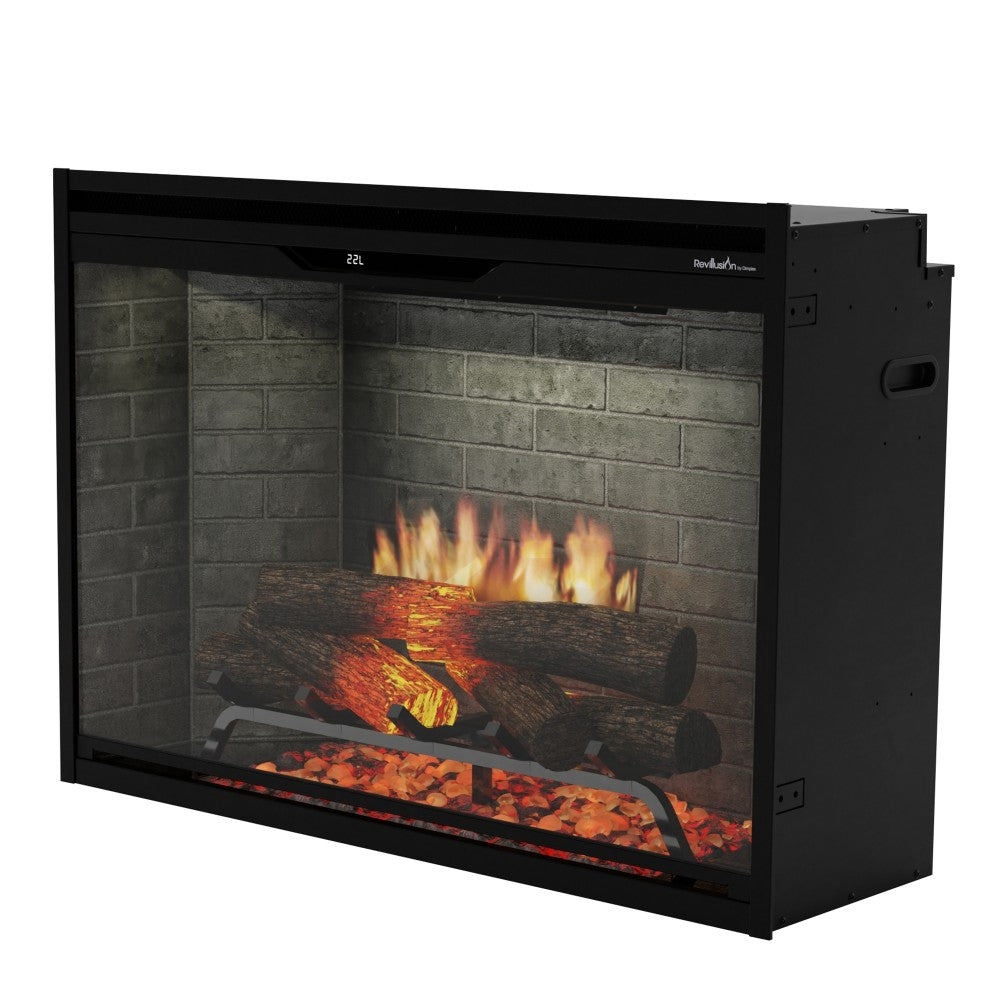 Dimplex Revillusion 36-Inch Built-in Electric Firebox - Neutral Brick
