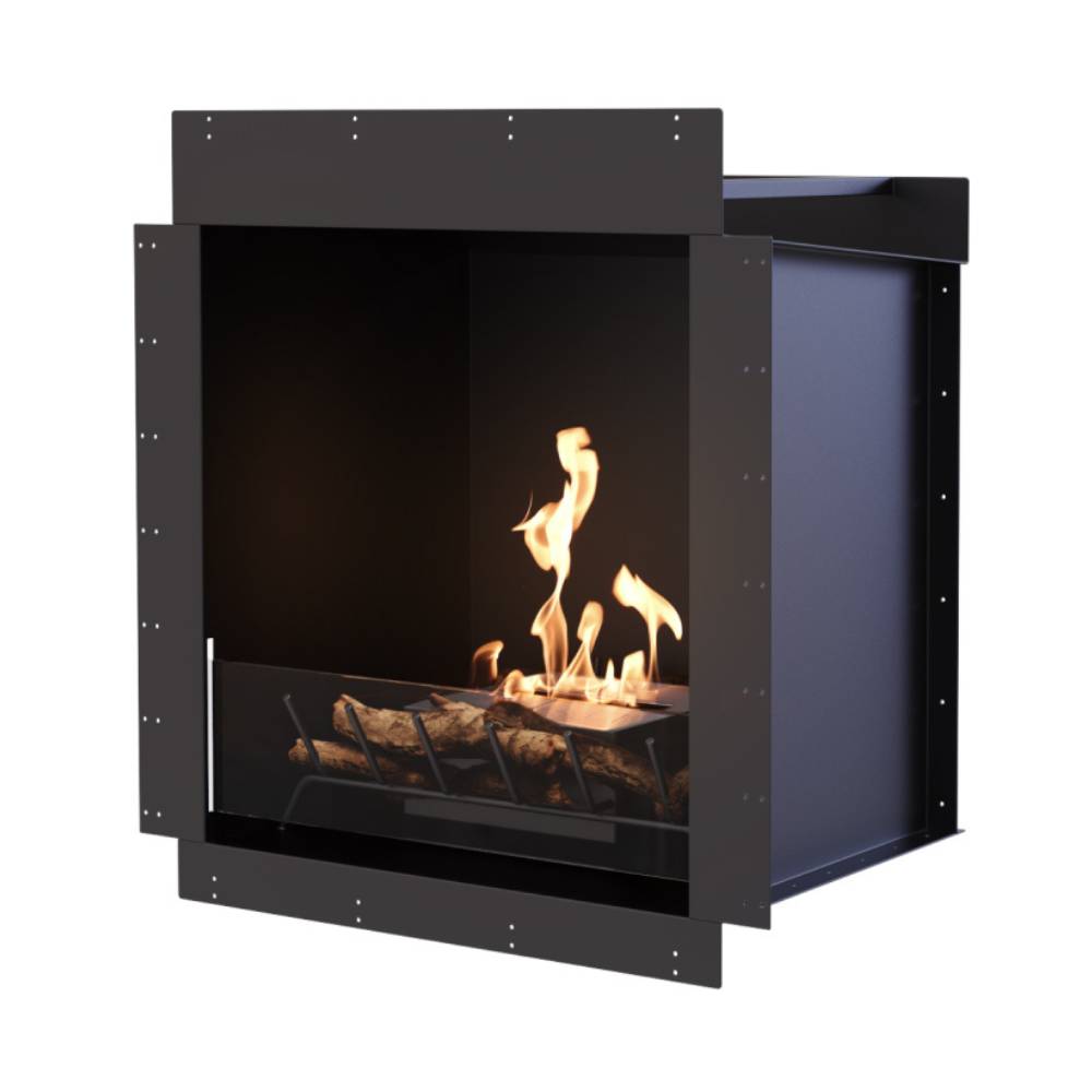 EcoSmart Fire Heritage 26SS Ethanol Firebox Angled View