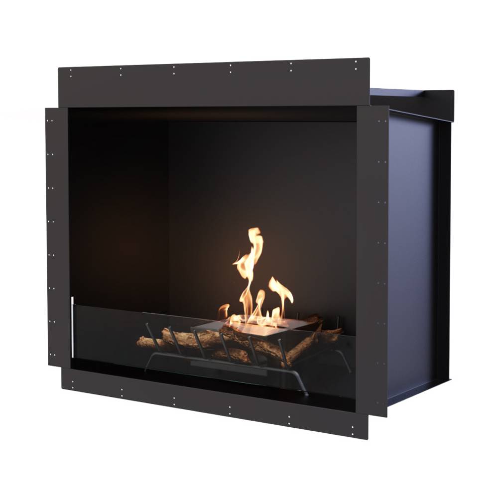 EcoSmart Fire Heritage 42SS Ethanol Firebox Angled View