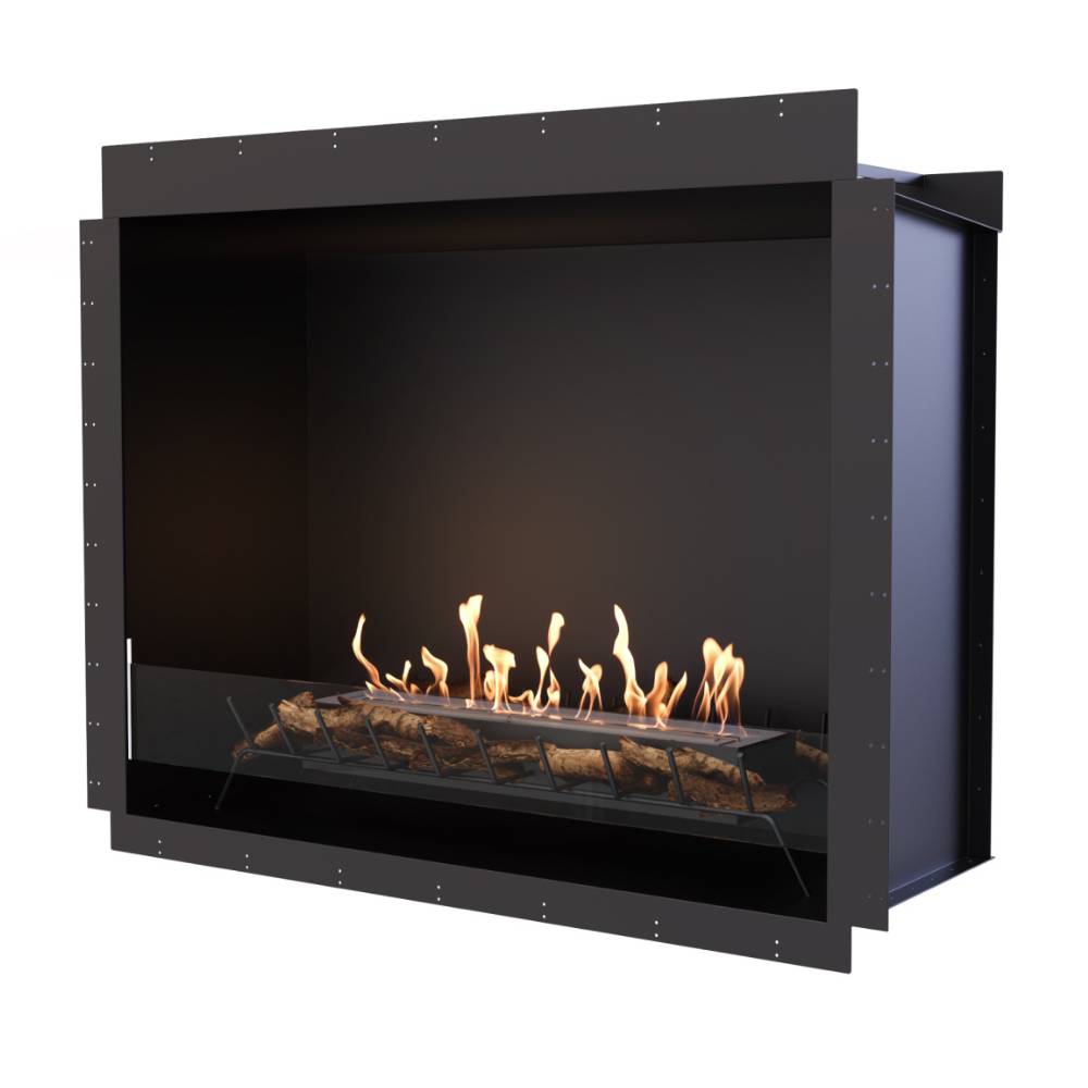 EcoSmart Fire Heritage 56SS Ethanol Firebox Angled View