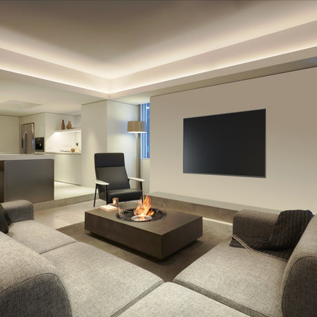 EcoSmart Fire Martini 50-Inch Rectangular Fire Pit Table at Commercial Space