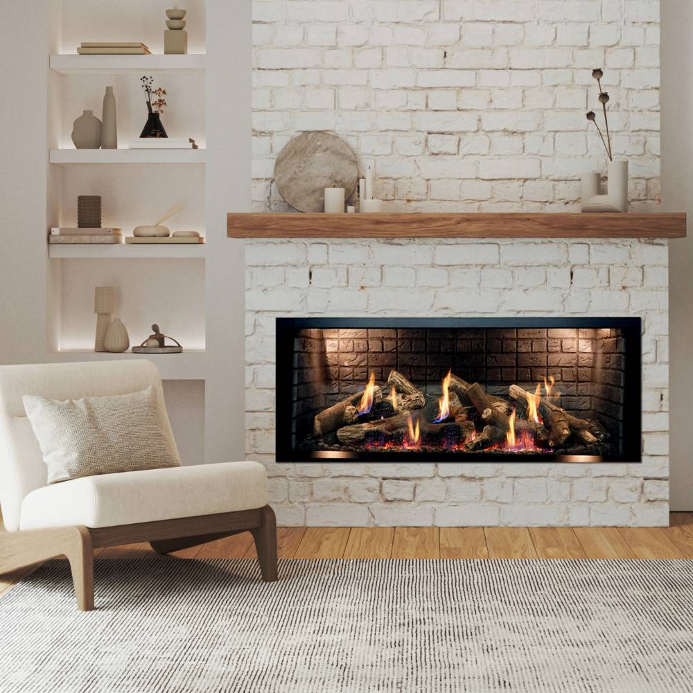 Empire McKinley 60-Inch Linear Direct Vent Gas Fireplace with Chair
