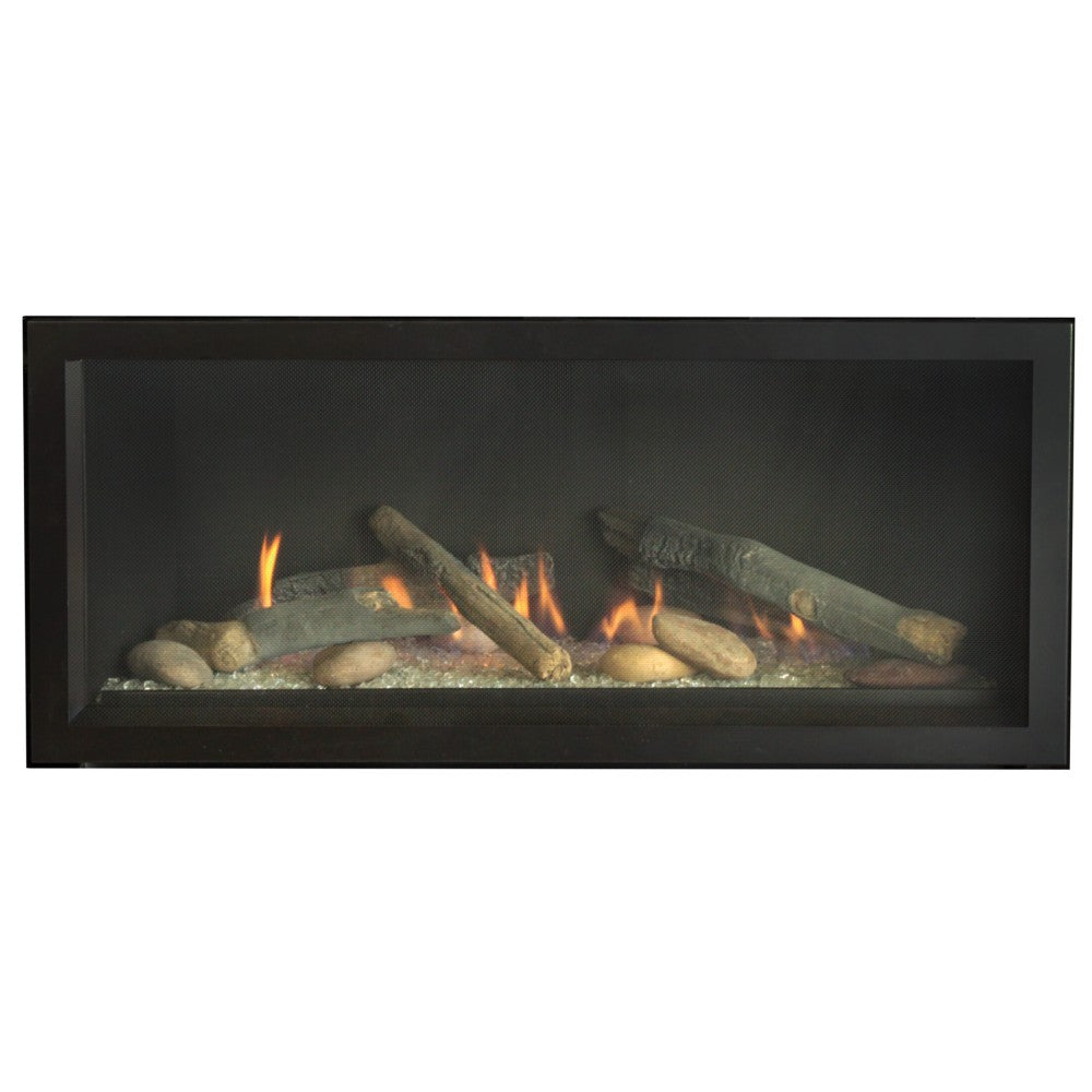 Empire Boulevard 32-Inch Linear Direct Vent Gas Fireplace with Log Set