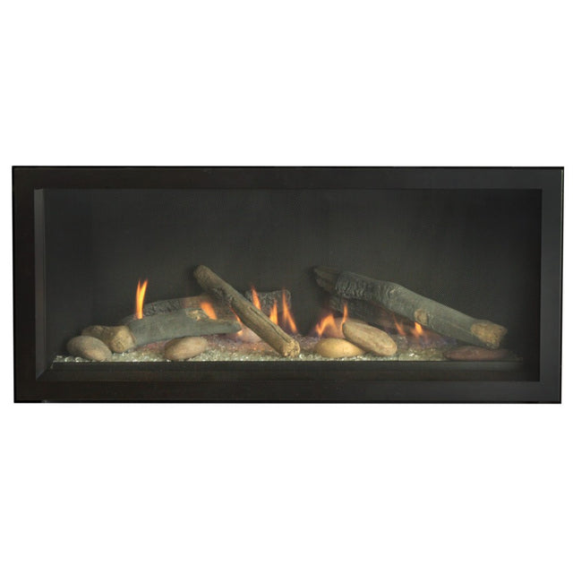 Empire Boulevard 32-Inch Linear Direct Vent Gas Fireplace with Log Set