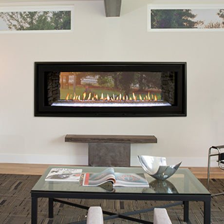 Empire Boulevard See-Through Direct Vent Gas Fireplace at Living Room