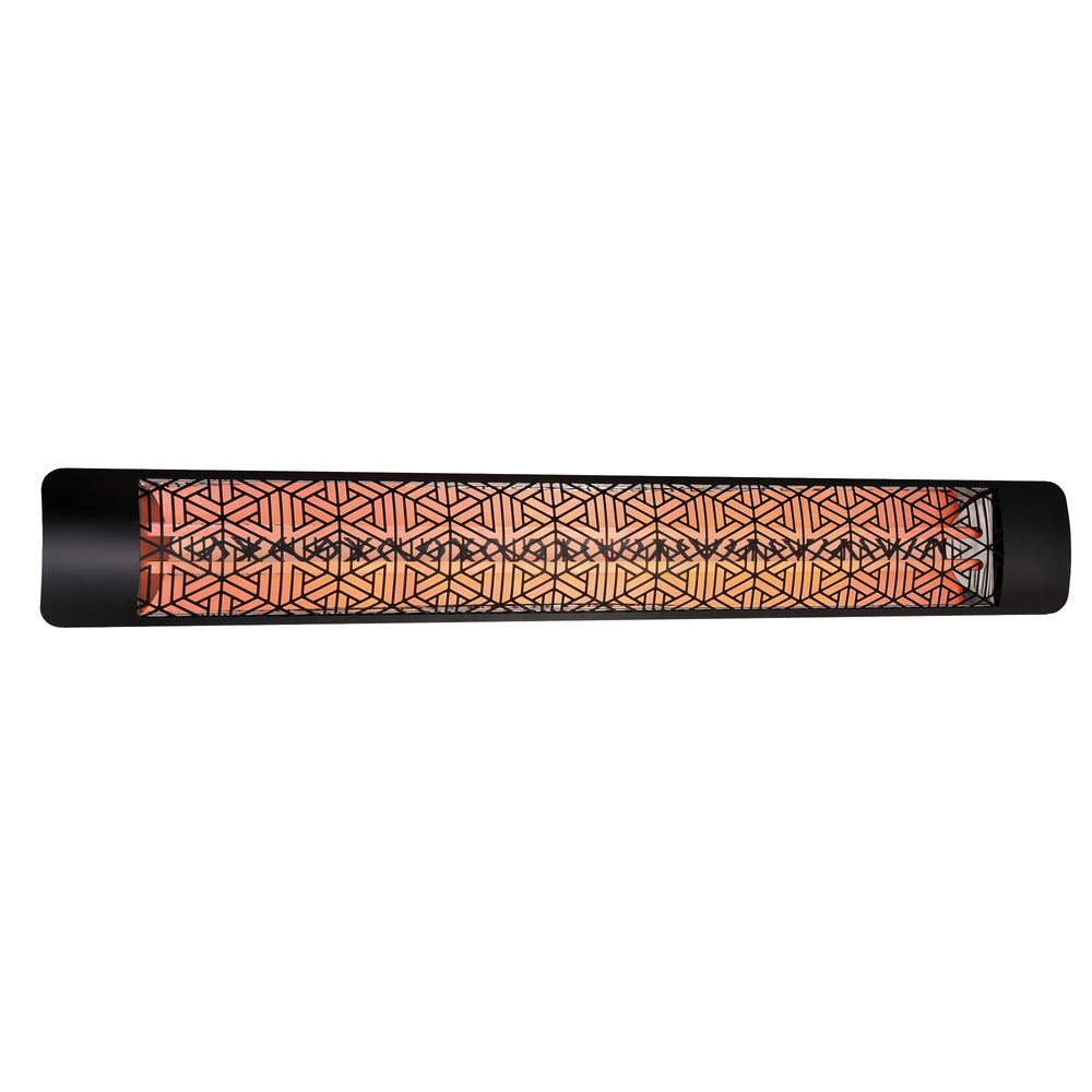Eurofase 3000W 61-Inch Single Element Electric Heater with Mason Decor Plate in Black