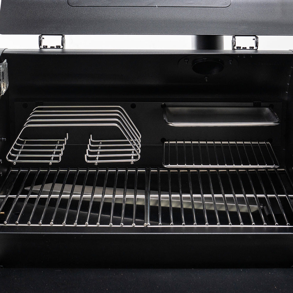 Green Mountain Grills Rackt Rib Rack full view inside grill