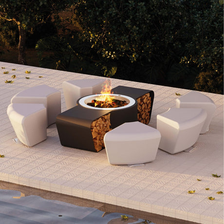 GlammFire Circus Wood Burning Fire Pit Set at Outdoor