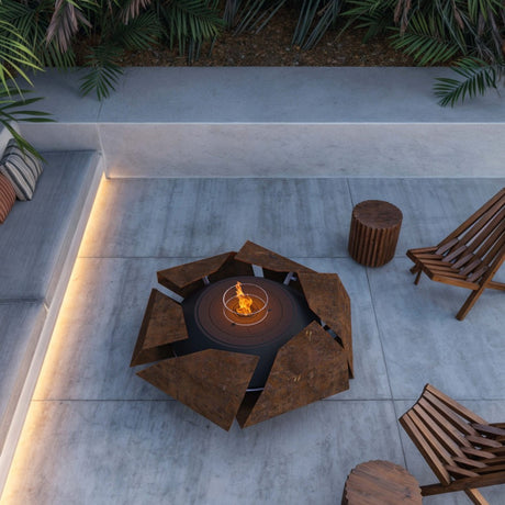 GlammFire Stravaganza Wood Burning Fire Pit at Outdoor Space