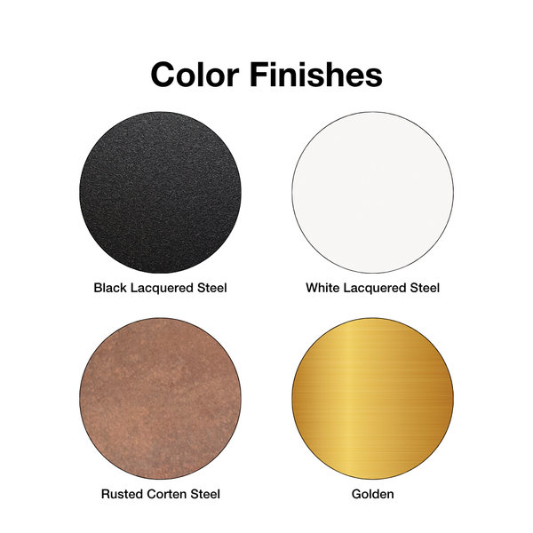 GlammFire Tuli Free Standing Gas Patio Heater Finishes