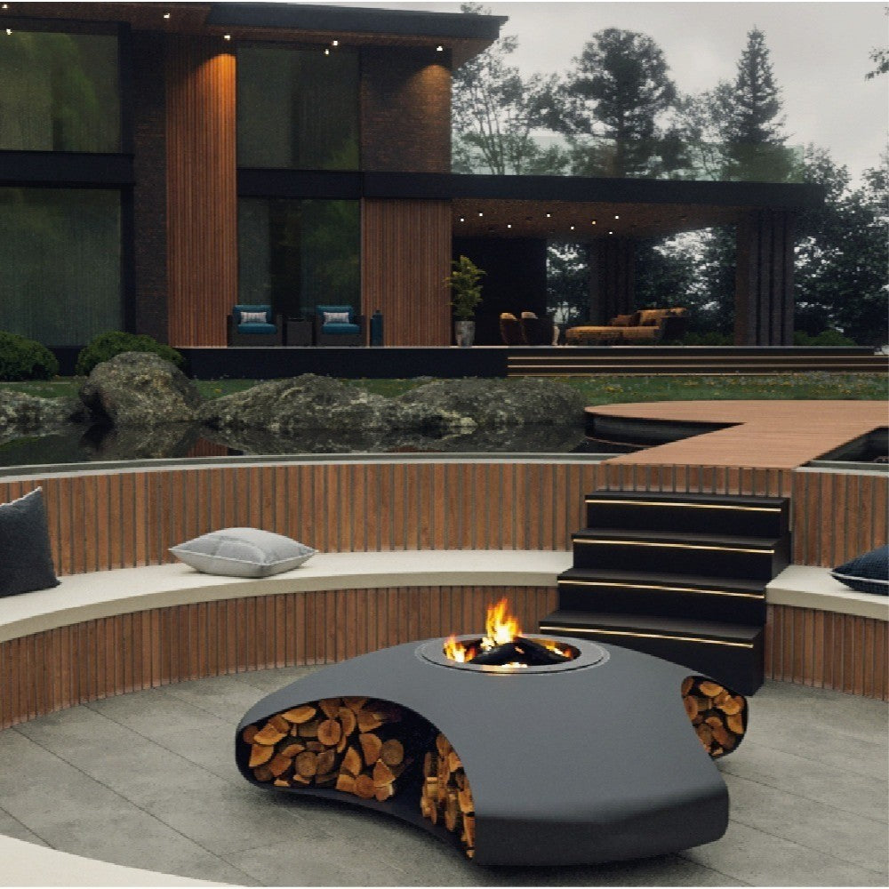 GlammFire Vaudeville Wood Burning Fire Pit at Outdoor Space