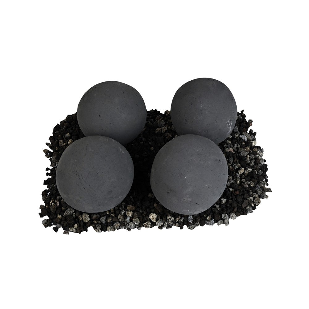Grand Canyon 6-Inch Cannon Balls for Gas Inserts and Burners in Black