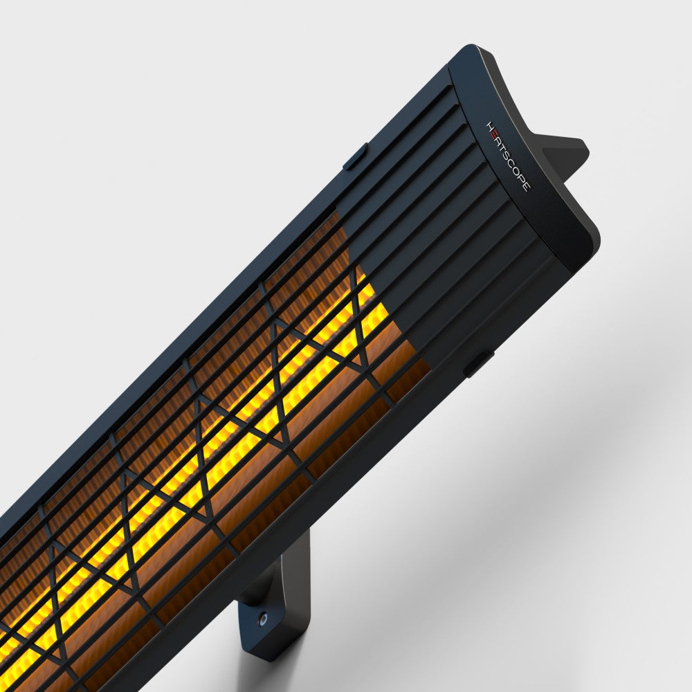 Heatscope Next 3000W Electric Radiant Heater in Black Detail