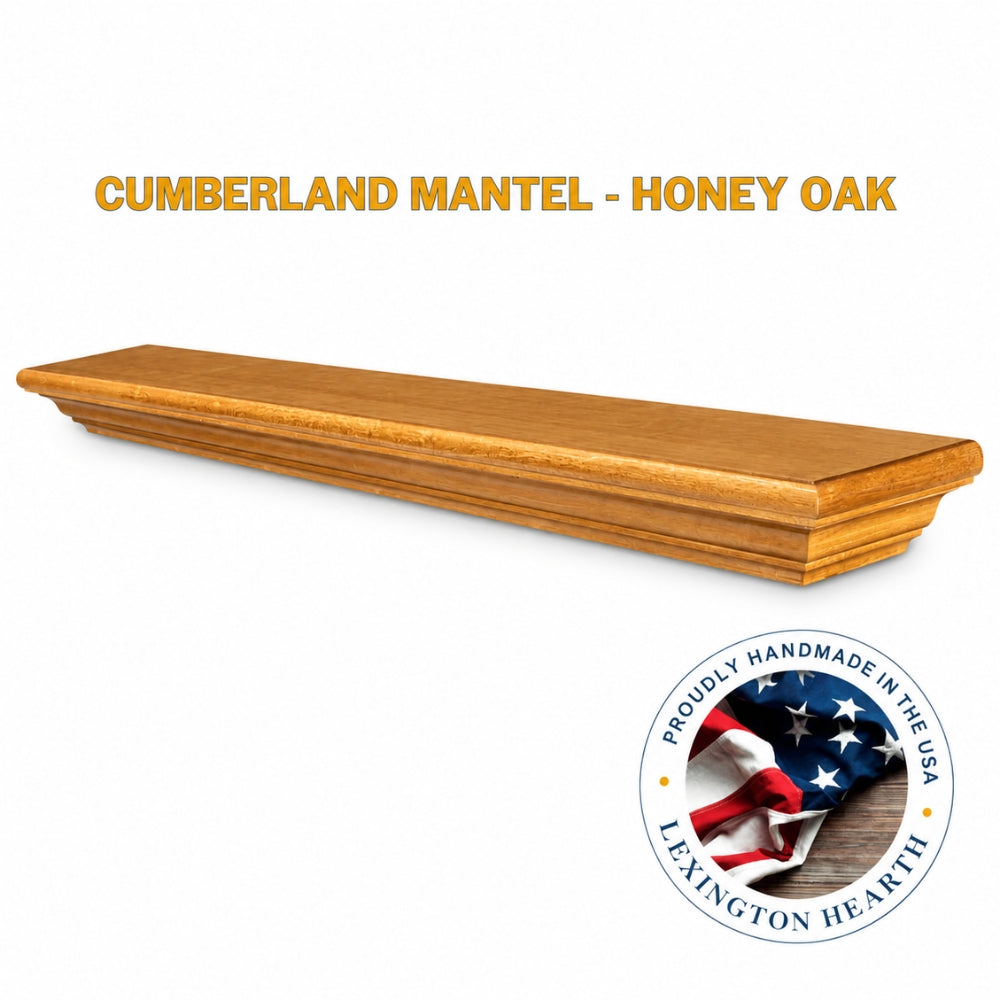 LHX Cumberland Wood Mantel Honey Oak