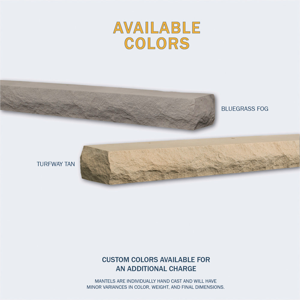 Rockface Mantel Available Colors