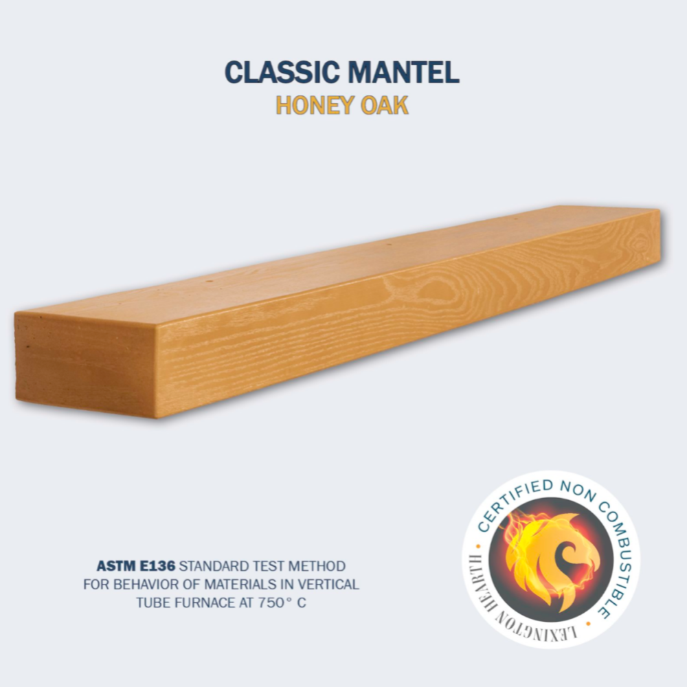 Lexington Hearth Classic Mantel in Honey Oak Certified