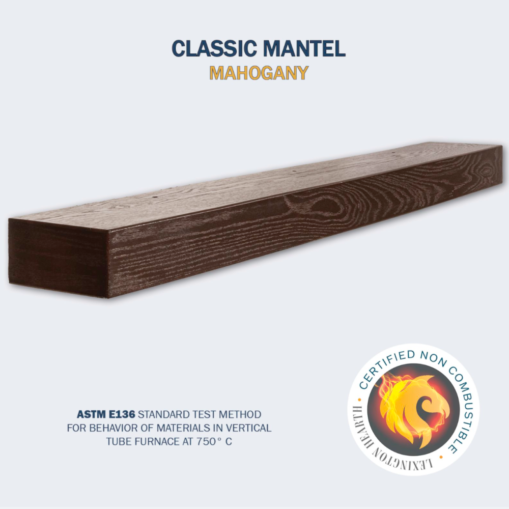 Lexington Hearth Classic Mantel in Mahogany Certified