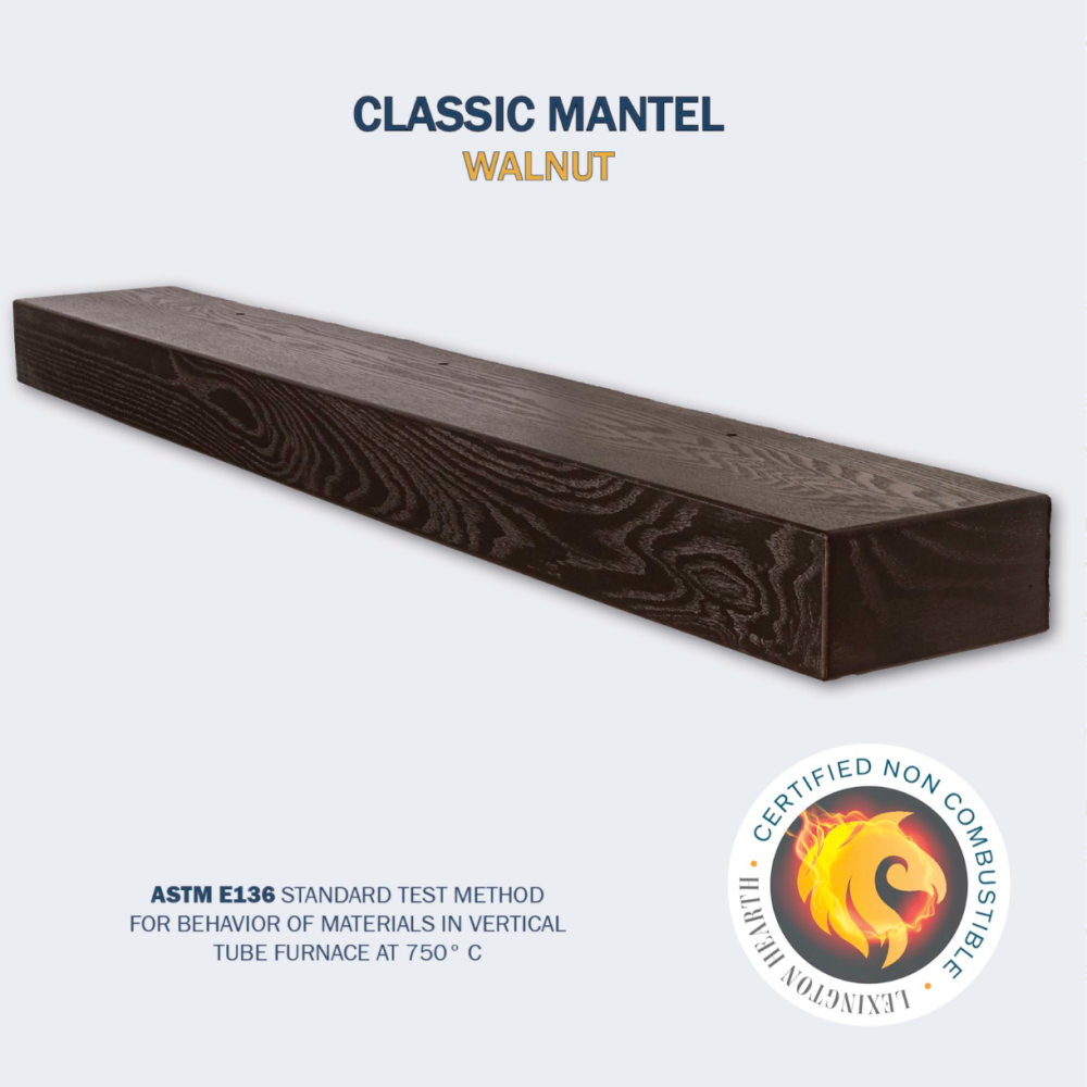 Lexington Hearth Classic Mantel in Walnut Certified