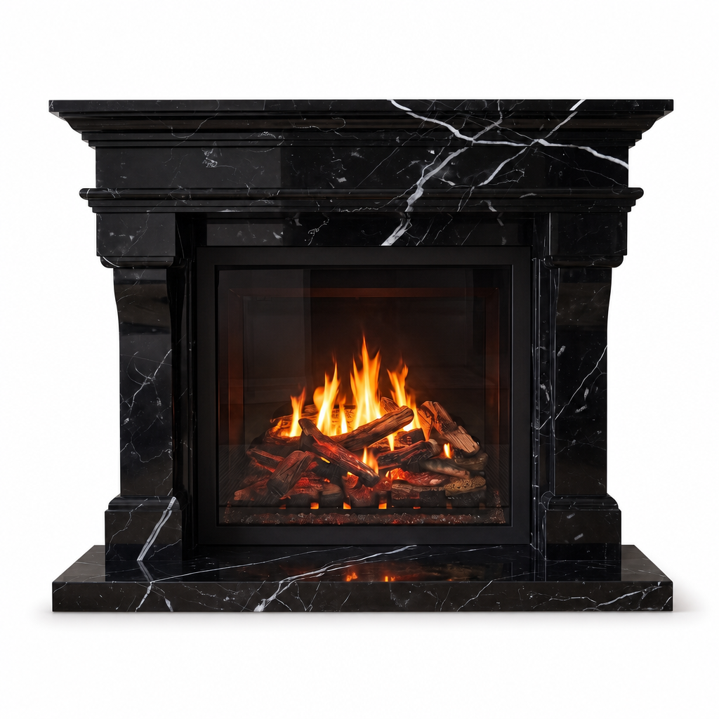 Lyon in 72 Nero Marquina Marble