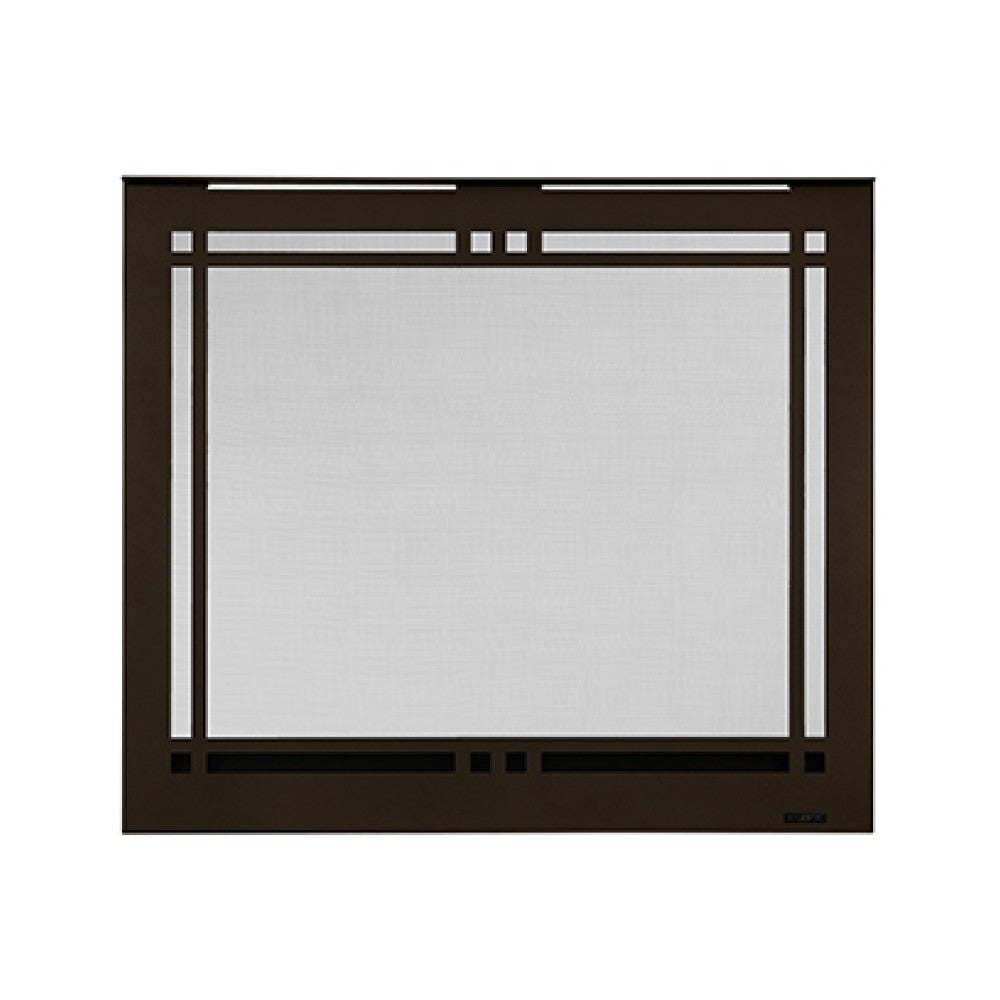 Majestic 36-Inch Contemporary Rectangular Door Overlap Front in Black