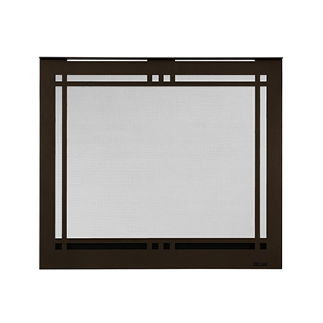Majestic 36-Inch Contemporary Rectangular Door Overlap Front in Black