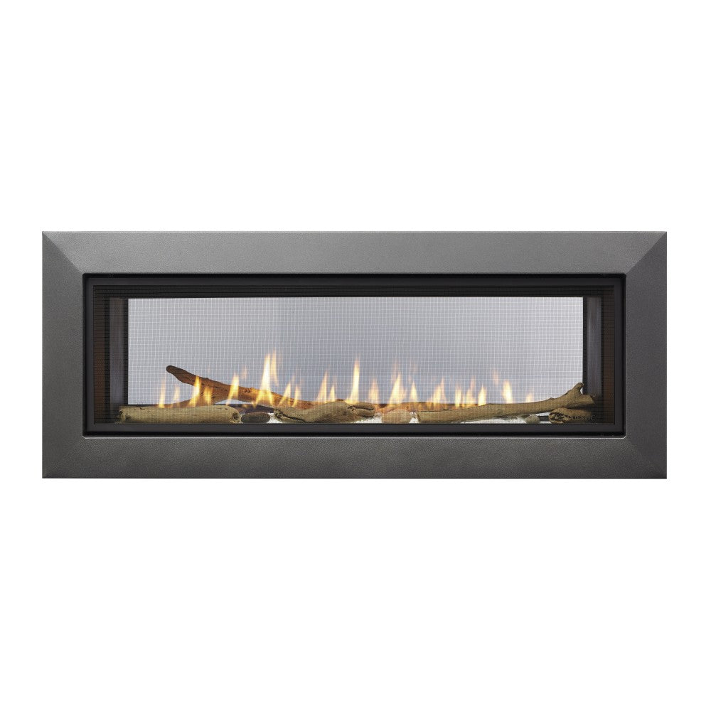 Majestic Echelon II See-Through Direct Vent Gas Fireplace with Clean Face Trim Kit