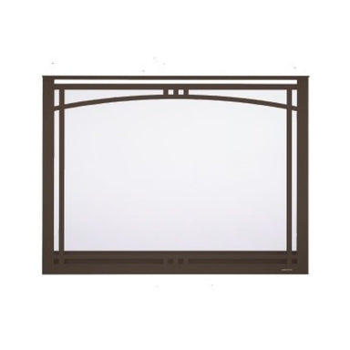 Majestic Manor Arched Overlap Fit Front with ClearVue Mesh in New Bronze