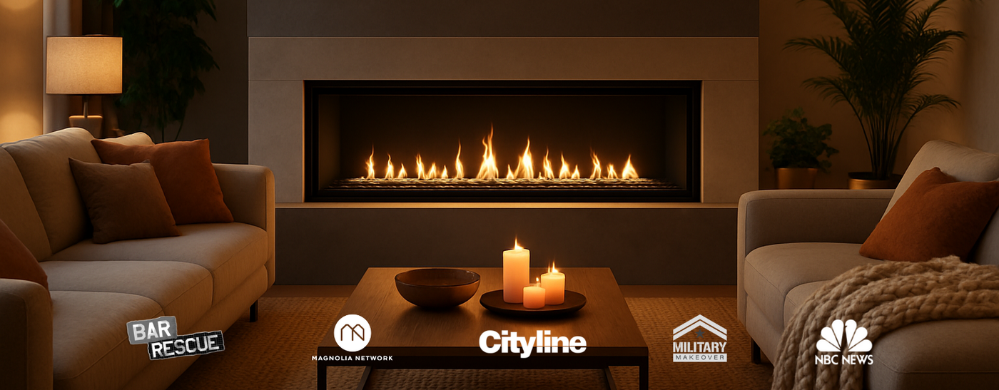 Modern Fireplaces Featured Bar Rescue and other media channels