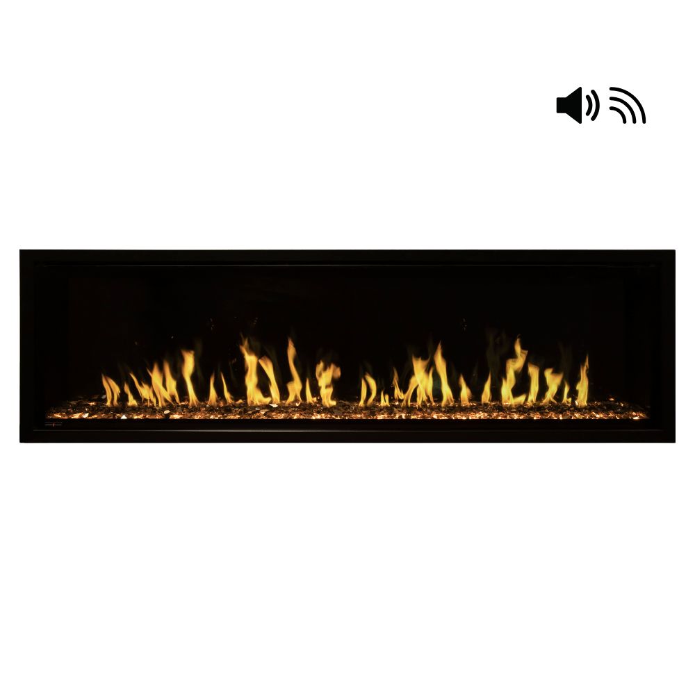 Modern Flames Orion Slim Virtual Fireplace with Crackling Sound and Wi-Fi Controls