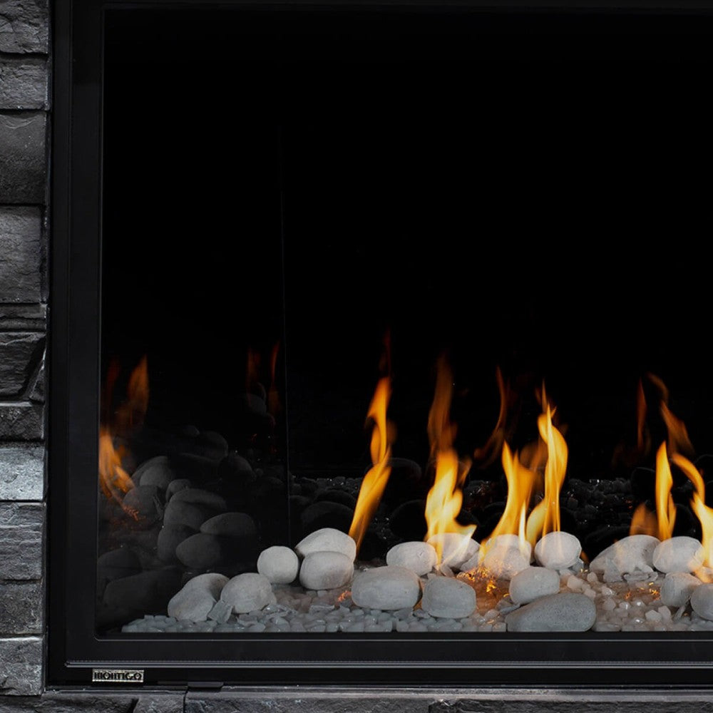 Montigo DelRay Square 46-Inch Direct Vent Full-Load Linear Gas Fireplace