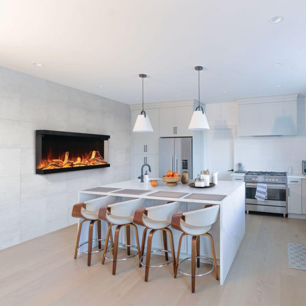 Napoleon Astound FlexMount Smart Electric Fireplace in Kitchen