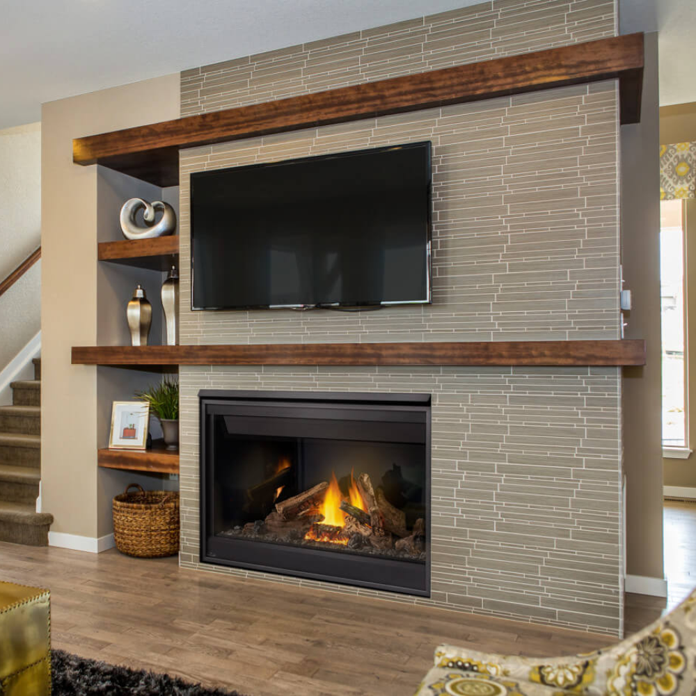 Napoleon Ascent 46-Inch Gas Fireplace in Living Room