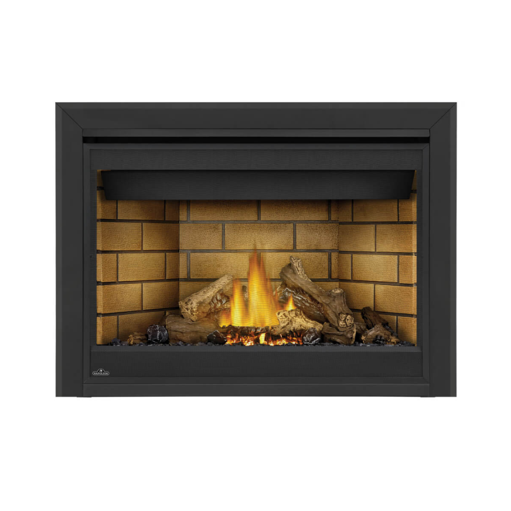 Napoleon Ascent 46-Inch Gas Fireplace with Sandstone Standard Panels