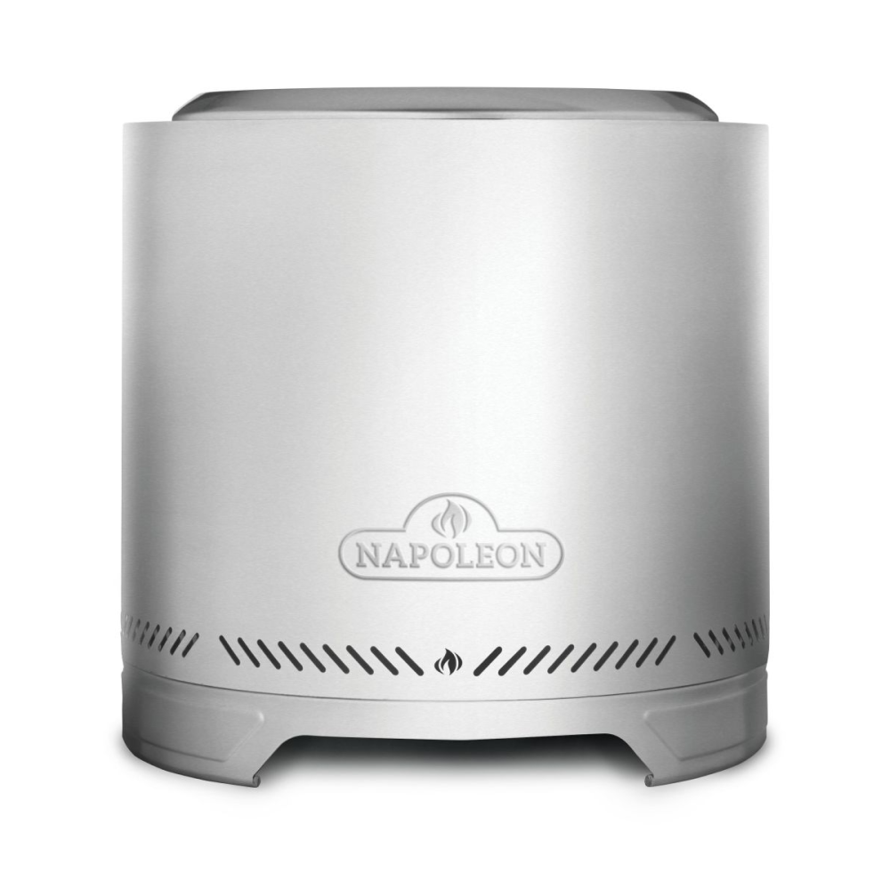 Napoleon Timberwolf 18-Inch Smokeless Wood Burning Fire Pit in Stainless Steel Finish