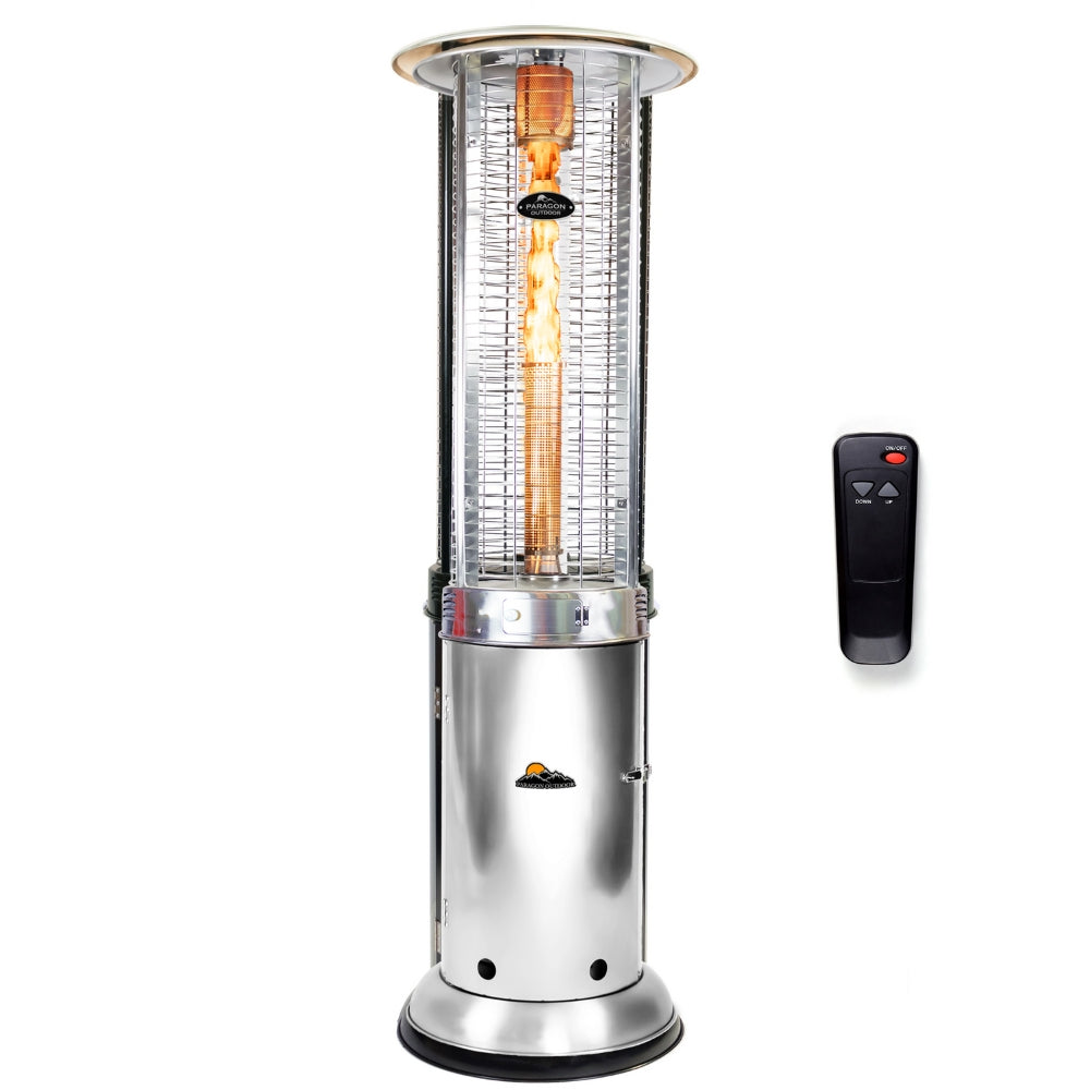 Paragon Outdoor Helios Round Propane Patio Heater in Stainless Steel