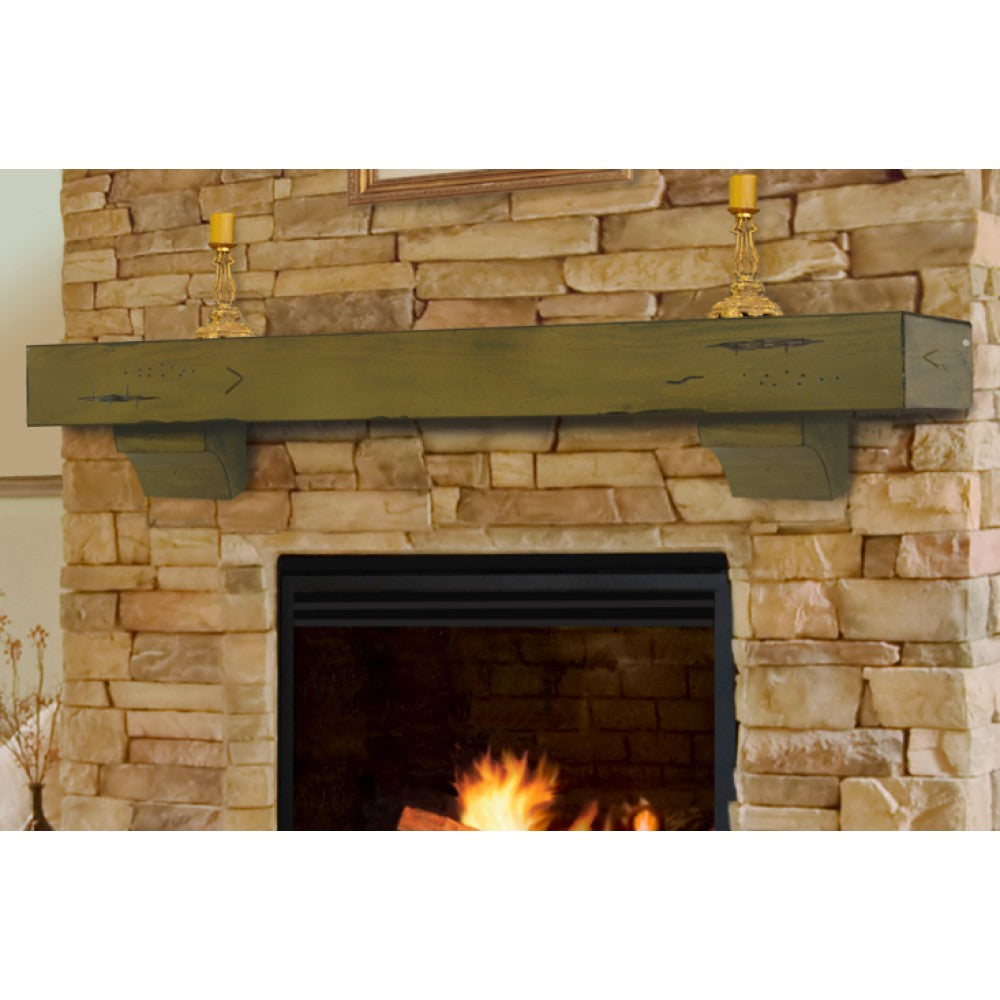 Pearl Mantels Shenandoah Wood Mantel Shelf