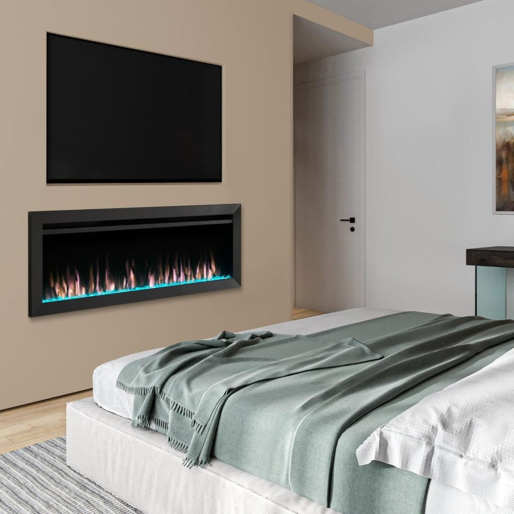 Simplifire Allusion Slim Electric Fireplace in Bedroom