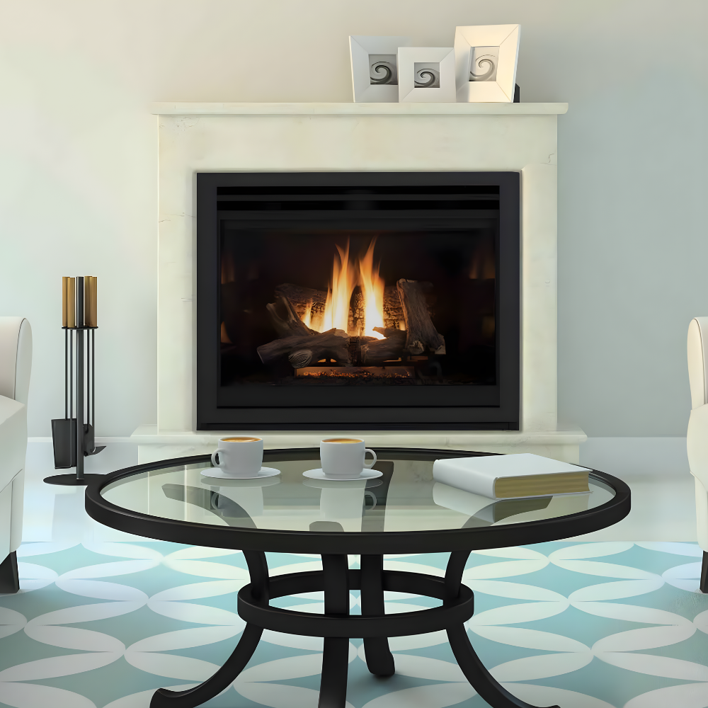 Superior DRT4000 DRT4200 Series Direct Gas Fireplace in Living Room
