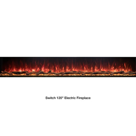 EcoSmart Fire Switch Linear 120-Inch Built-In Electric Fireplace