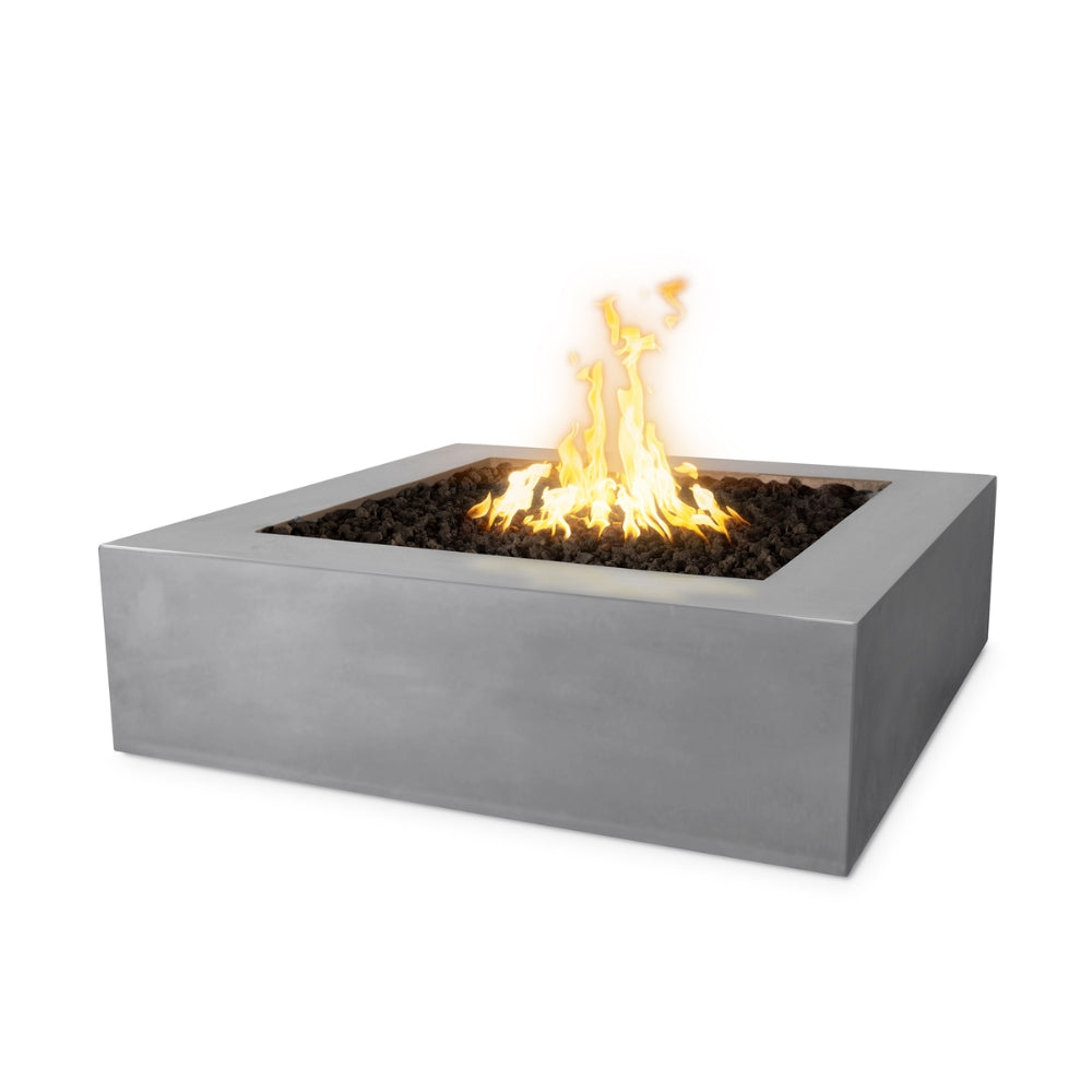 Top Fires Quad GFRC Gas Fire Pit - Match Lit Natural Gray