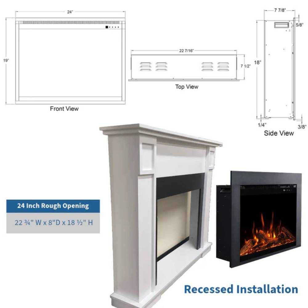 Touchstone Fireplug Pro 80070 Recessed Installation