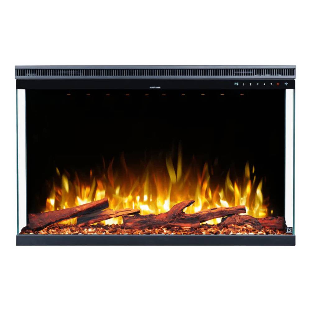 Touchstone Forte Infinity Pro 40-Inch 3-Sided Smart Electric Fireplace Front View
