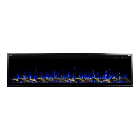 Touchstone Sideline Elite Pro 72-inch Smart Electric Fireplace with blue flames
